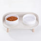 Plastic Double Bowls Water Food For Dogs